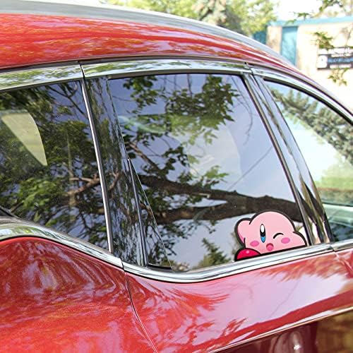 Kawaii Kirby Anime araba Pencere Çıkartmaları Çıkartması, Kirby Çıkartmaları Oto, Kamyon, Arabalar, Motosiklet, Dizüstü