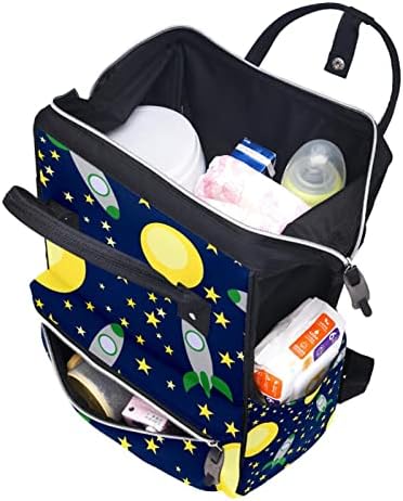 Uzay Roketleri Gezegenler bebek bezi çantası Sırt Çantası Kolej okul sırt çantası Rahat Sırt Çantası Laptop Sırt