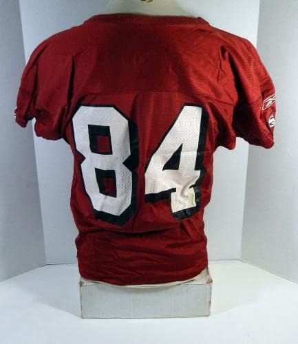 2004 San Francisco 49ers Cedrick Wilson 84 Oyun Kullanılmış Kırmızı Antrenman Forması 927-İmzasız NFL Oyunu Kullanılmış