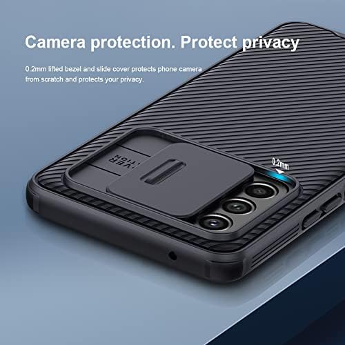 Kamera Kapağı ile Samsung Galaxy A53 5G kılıf için Mangix, Slayt kamera Kapağı ile Slim Fit ince polikarbonat koruyucu