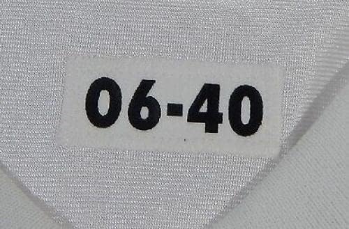 2006 San Francisco 49ers Boş Oyun Verilen Beyaz Forma Reebok 40 DP24077 - İmzasız NFL Oyunu Kullanılmış Formalar