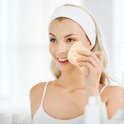 8 Adet Konjac Yumuşak Banyo Duş Sünger Vücut Puf Scrubber Peeling Yüz Temizleme Süngerleri Köpük Lif Kabağı Kadın