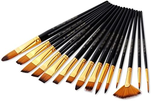 LUKEO 15 adet / takım Profesyonel Yağlı Boya Fırçası Kanvas Çanta Suluboya Akrilik Boya Fırçası Sanat Malzemeleri