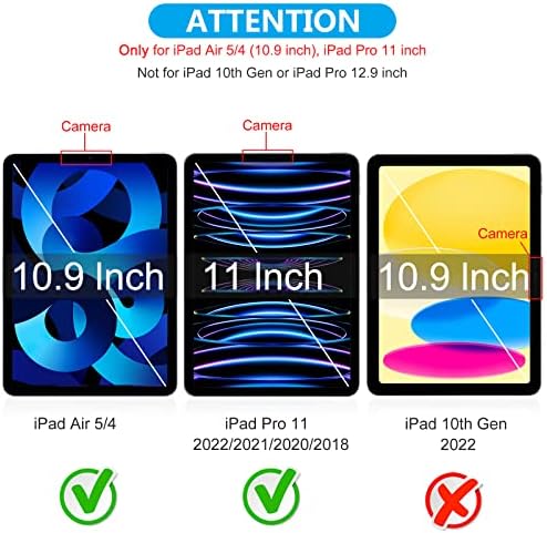 SPARIN [2 Paket] Ekran Koruyucu ile Uyumlu iPad Hava 5/4( 10.9 inç), iPad Pro 11 inç, temperli Cam için iPad Hava