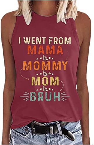 Anne Gömlek Kadınlar için Beyzbol Anne Gömlek anneler Günü Gömlek Hediye Mektubu Baskı Rahat Kolsuz Tee Tops