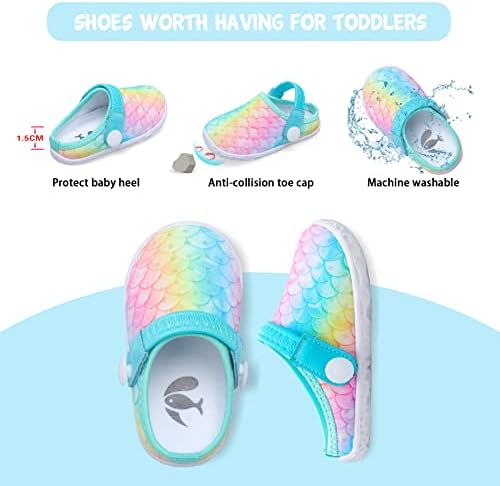 FEETCİTY Bebek Kız Erkek Sandalet Terlik Bebek İlk Yürüteç Ayakkabı Yaz Beşik Ayakkabı