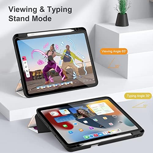 Lepeoac iPad 10th Nesil 2022 iPad 10.9 İnç Kılıf için Tasarlanmış 2022 Yayın Modeli A2696 / A2757 A2777, üç katlı
