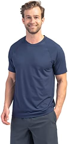 Rhone erkek Saltanatı Kısa Kollu Egzersiz Gömlek, Anti-Koku, Nem Esneklik, Hızlı Kuru Teknolojisi