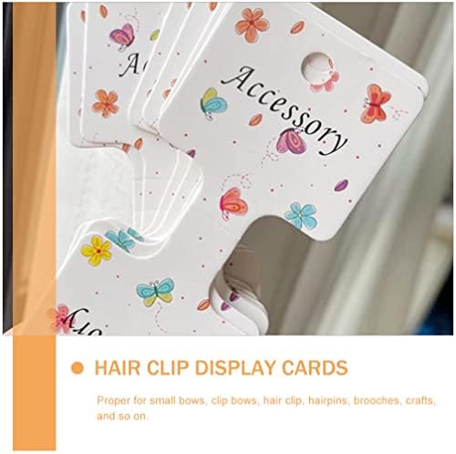 Sewroro 200 adet saç tokası Ekran Kartları Kağıt Yay Ekran Kartları Tutucu Saç Tokalarım Aksesuarları Ekran ve Organize