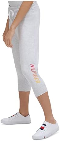 Tommy Hilfiger Spor Bayan Heathered Logo Kapri Pantolonlar