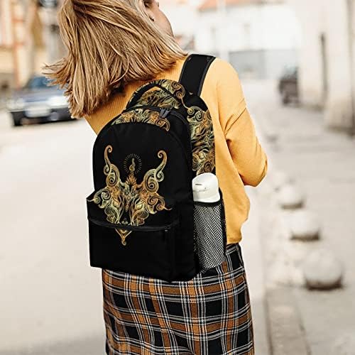 Iblis Keçi Baphomet seyahat sırt çantaları Moda omuzdan askili çanta Hafif Çok Cep Sırt Çantası Okul Çalışması için