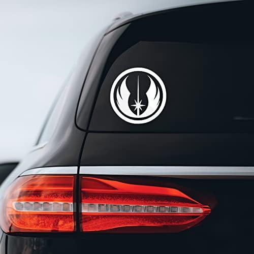 Jedi Sipariş Sticker Çıkartma Dizüstü Araba Dizüstü 5 x 5 (Beyaz)