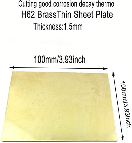 YUESFZ Pirinç Plaka H62 Pirinç Levha Plaka Özelleştirilmiş Boyutu CNC Çerçeve Modeli Kalıp DIY Inşaat Ped Kalınlığı