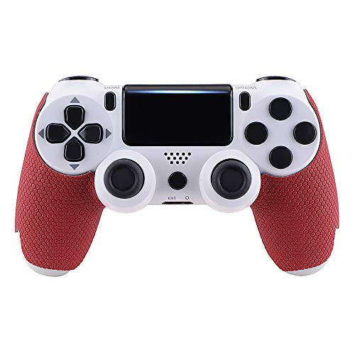 PS4 Denetleyicisi için eXtremeRate Kırmızı Kaymaz Ter Emici Denetleyici Sapları, PS4 Slim Pro Denetleyicisi için