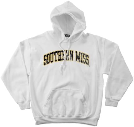 NCAA Güney Mississippi Altın Kartallar 50/50 Karışımlı 8 Ons Vintage Kemerli Kapüşonlu Sweatshirt