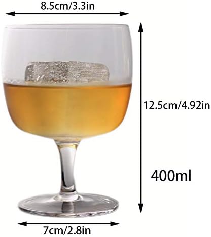 400ML Kadeh Kokteyl Cam Kristal Züccaciye Bar ev yapımı şarap bardağı bira bardağı, 400ML