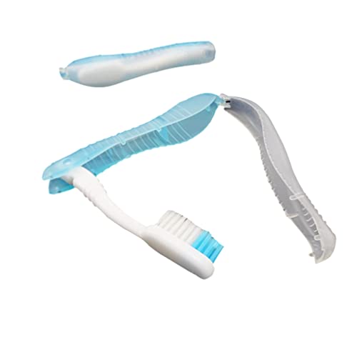 EXCEART Seyahat Diş Fırçaları Taşınabilir Kompakt Katlanabilir Diş Fırçası Kıl Katlanır Seyahat Diş Fırçası Taşınabilir