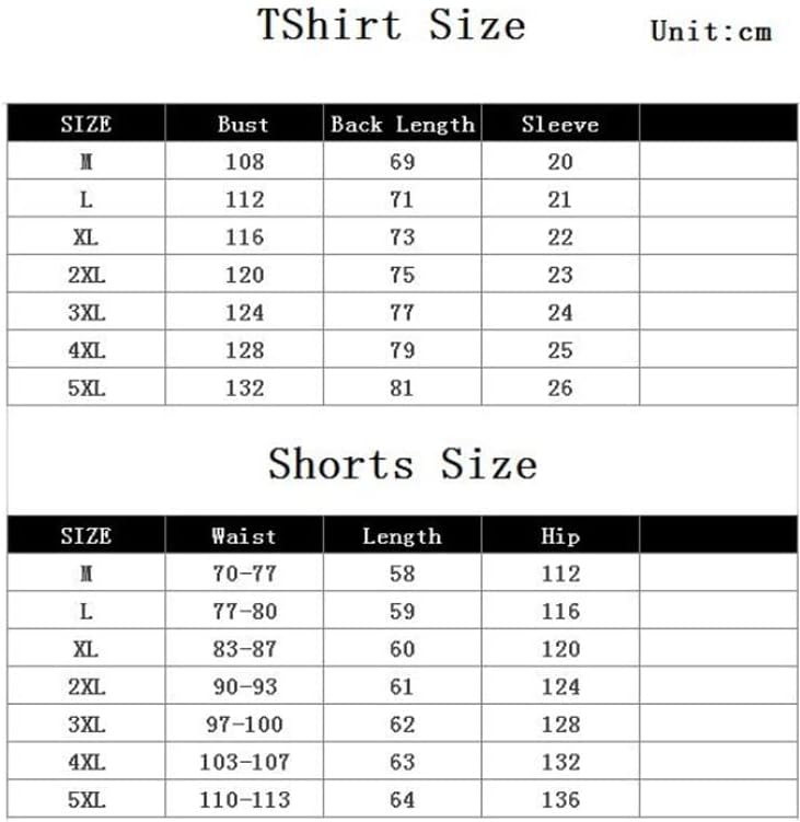 HNKDD Artı Boyutu 5XL-M Yaz Örgü Desen Rahat erkek Setleri Gevşek Kısa Kollu T-Shirt Ve Şort (Renk: D, Boyut: 2XL