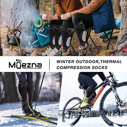 Merinos Yünü kayak çorap soğuk hava yürüyüş snowboard çorap termal diz yüksek sıcak ısıtmalı çorap