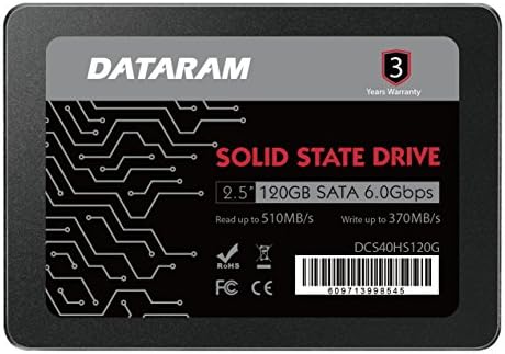 Dataram 120 GB 2.5 SSD Sürücü Katı Hal Sürücü ile Uyumlu BİOSTAR Yarış X370GT7