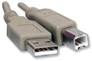 Kablolar İNGİLTERE USB 2.0 Yazıcı KABLOSU, ERKEK A-ERKEK B, 3 METRE,YÜKSEK hız
