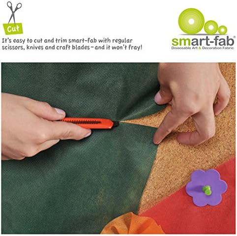 Smart-Fab Craft Fabric 12 x 18 inç Levhalar, Beyaz, 45'li Paket, Okullar için Mükemmel, El Sanatları, Sanat, İlan