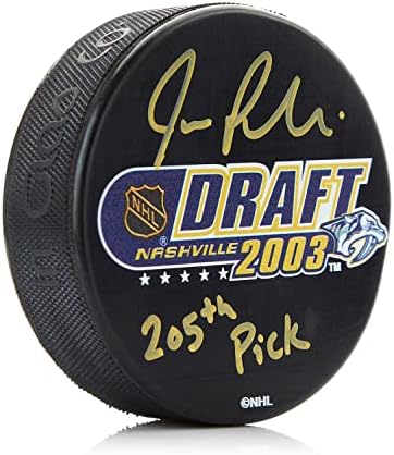Joe Pavelski İmzalı 2003 NHL Draft 205. Toplama Diski-İmzalı NHL Diskleri