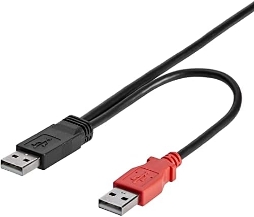 StarTech.com 3 ft. (0.9 m) USB'den Mikro USB Kablosuna Güç Teslimatlı-Çift USB 2.0 A'dan Mikro-B'ye-Güç ve Veri-Y-Kablosu-Mikro