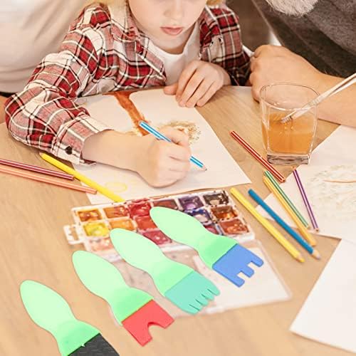 Tofficu Sanat Malzemeleri Malzemeleri Malzemeleri Çocuklar Sünger Boya fırça seti: Çizim Sünger Rulo Fırça Yıkanabilir