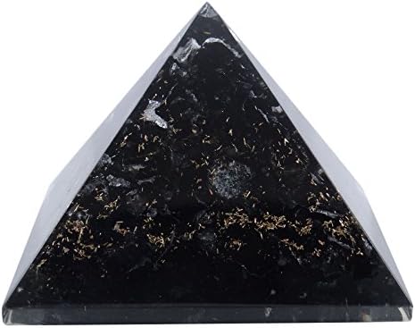UYUMLU Siyah Turmalin Piramit Şifa Kristal Meditaton Yoga Enerji Jeneratörü Ev Ofis Aksesuarları