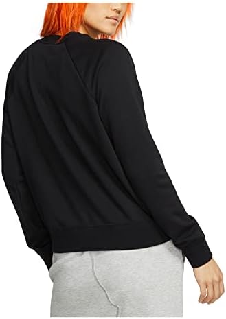 NİKE Bayan Siyah Polar Logo Grafik Aktif Giyim Sweatshirt Plus 1X