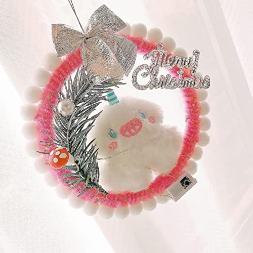 Büyük kapı el yapımı DIY yaratıcı Noel kolye ışık çelenk ile aile pencere noel süslemeleri dekoratif kolye malzeme