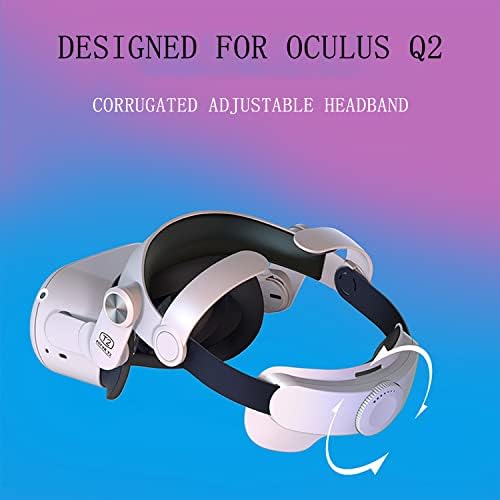 Yedek Oculus Quest 2 kafa bandı, VR Elite kafa bandı için Metal Quest 2, ayarlanabilir Rahat VR Maskeleri Ter Bandı