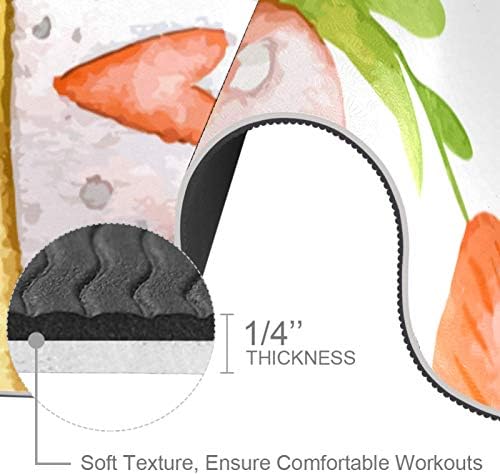 Siebzeh Boyama Paskalya Yumurtası Premium Kalın Yoga Mat Çevre Dostu Kauçuk Sağlık ve Fitness Kaymaz Mat Her Türlü