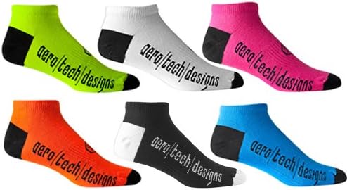 Aero Tech CoolMax Dekolte No-Show Çoraplar-ABD'de Üretilen Yüksek Performanslı Atletik Çorap