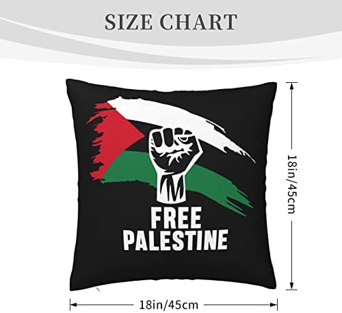 KADEUX Ücretsiz Filistin Yastık Ekler 18x18 İnç Atmak Yastıklar Eklemek kare kırlent Kılıfı