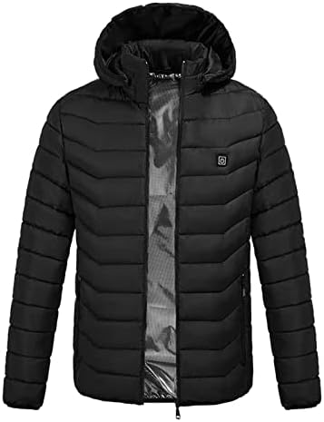 Ymosrh erkek ısıtma ceketleri USB elektrikli ısıtmalı ceket kapüşonlu yelek kış termal ısıtıcı erkek mont