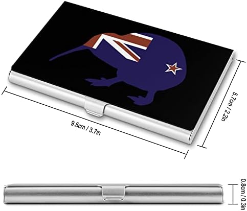 Yeni Zelanda Bayrağı Kivi Metal İş kart tutucu İnce İsim Kartı Cüzdan KİMLİK Çantası Erkekler Kadınlar için