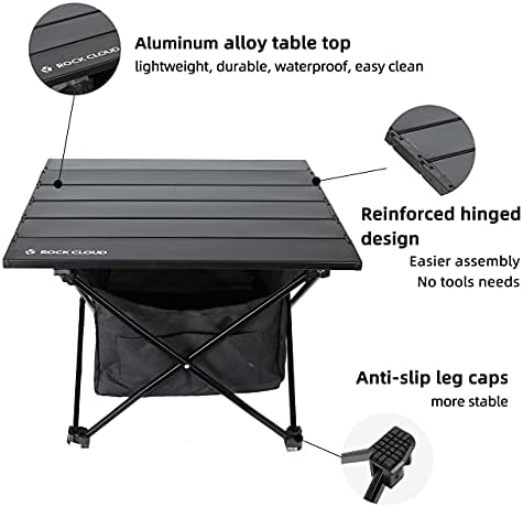 KAYA BULUT Taşınabilir kamp masası Ultralight Alüminyum Kamp Masası saklama çantası Katlanır Plaj Masa Kamp yürüyüş