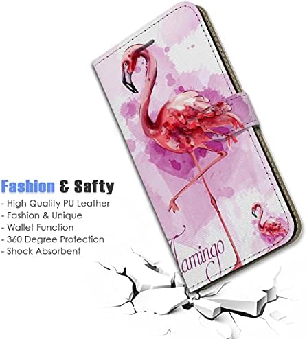 samsung A12 için, Samsung Galaxy A12 için Tasarlanmış cüzdan kılıf telefon kılıfı Kapak, A24392 Flamingo