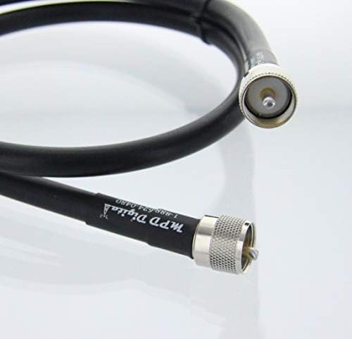 MPD Dijital 100 Ft MİLSPEC RG-213/U ABD'de üretilen PL-259 Konektörlü Süper Düşük Kayıplı Korumalı Koaksiyel Kablo