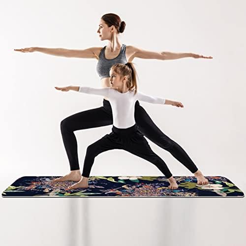 Çiçek Yoga Mat Premium egzersiz matı yatmak için spor matı Her Türlü Yoga Pilates Kat Egzersiz