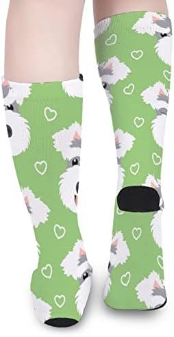 WEEDKEYCAT Sevimli Schnauzer Köpek Ekip Çorap Yenilik Komik Baskı Grafik Rahat Orta Kalınlıkta İlkbahar Sonbahar
