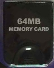 Nintendo GameCube veya Wii için 64MB (1019 Blok) Siyah Hafıza Kartı - NEXiLUX