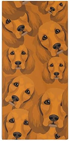 Golden Retriever Köpek Yüz Yüz Havlusu Premium Havlu Lif Yıkama Bezi Otel Spa ve Banyo için