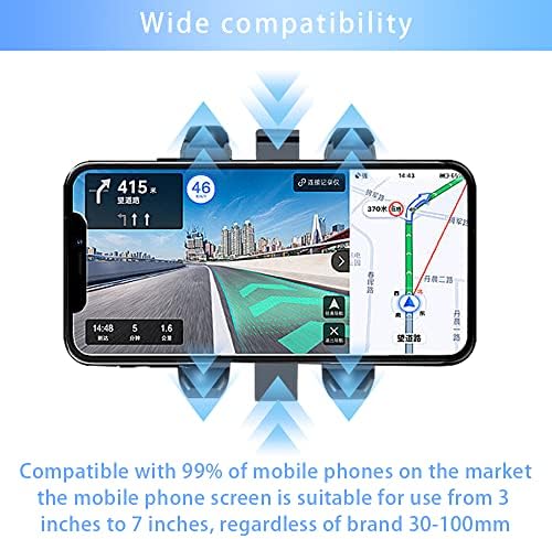 Araba için RELMAY Telefon Dağı, Dikiz Aynası telefon tutucu, Çok fonksiyonlu 360 ° Dönebilen ve geri Çekilebilir