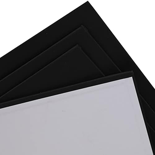 Boyama için Gredak Siyah Tuvaller, 8x10 inç 12'li Paket Boş Siyah Kanvas, %100 Pamuklu Kanvas Paneller, Yetişkinler