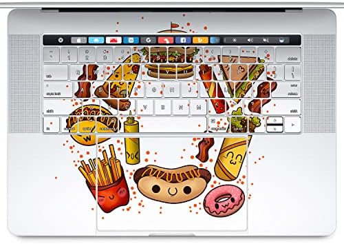 Vinil Çıkartma Cilt için Uyumlu MacBook Pro 16 14 Hava 13 M1 2021 M2 2022 15 Retina 12 2020 2019 Sos Burger Kapak