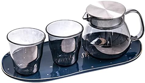HDRZR ısıya dayanıklı cam çaydanlık İskandinav çay seti Çiçek Demlik Ev Öğleden Sonra çay bardağı Komple Set çiçek