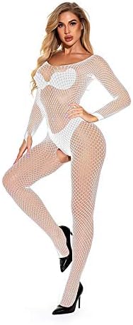 Bayan Fishnet Bodystocking Crotchless Seksi Örgü Tam Vücut Çorapları Babydoll Oyuncak Dantel Sıkı Kıyafeti Bodystocking